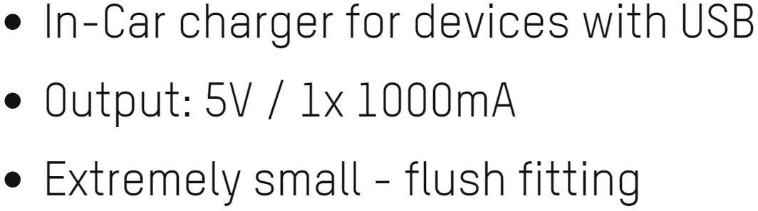 ספק לרכב מטען USB ANSMANN 1000-0003 5V 1000MA